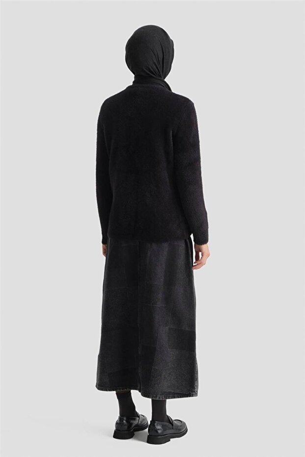 Dokulu Basic Kazak 25KD6025 Siyah - 6