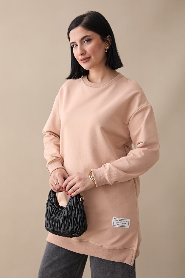 Etiket Detay Basic Somon Tunik - 1