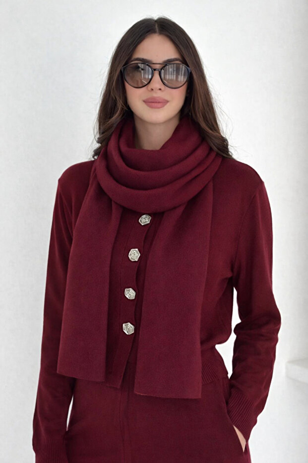 وشاح تريكو ناعم ذو ملمس أساسي AW25AT0001