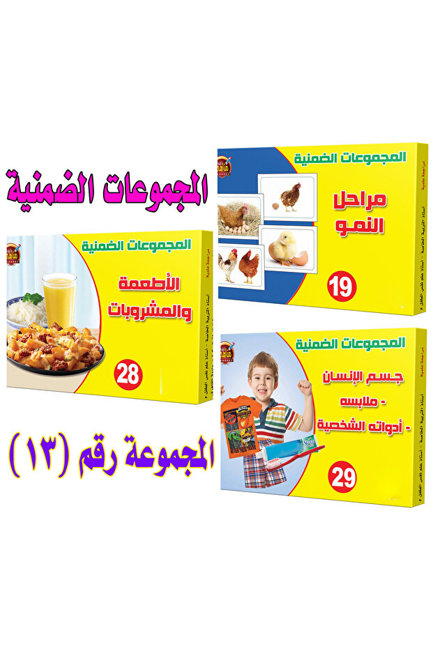 الالعاب التعليمية - المجموعات الضمنية - مجموعة رقم 13 ( 28 +19 + 29 )
