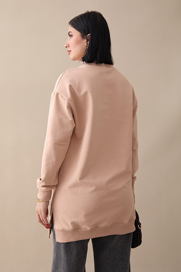 Etiket Detay Basic Somon Tunik - 3