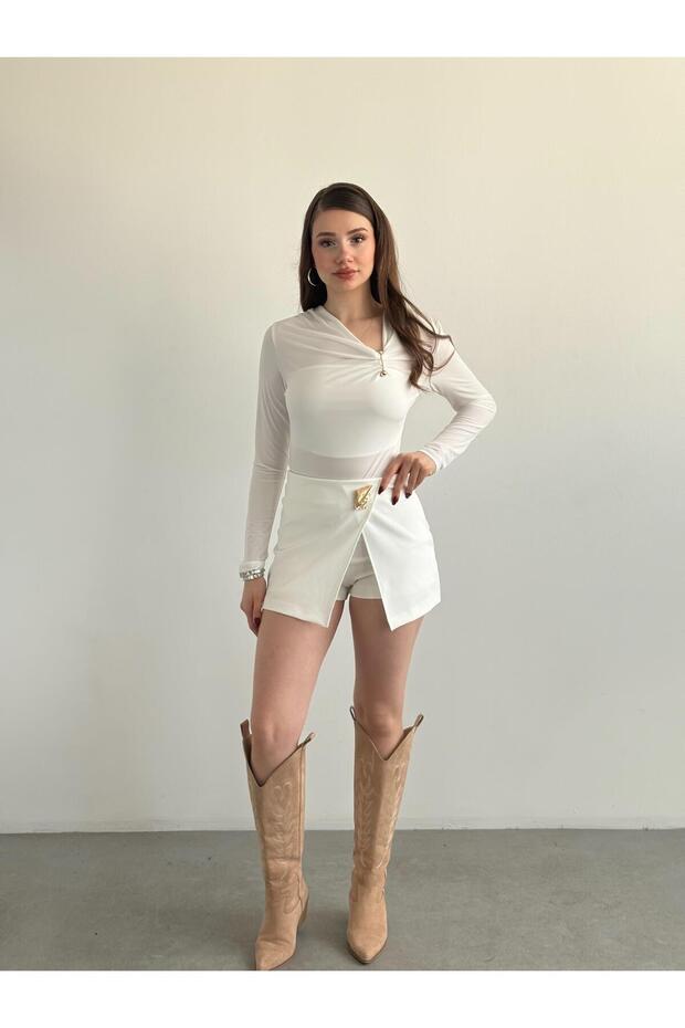 Muadil Premium Şort Etek - 5