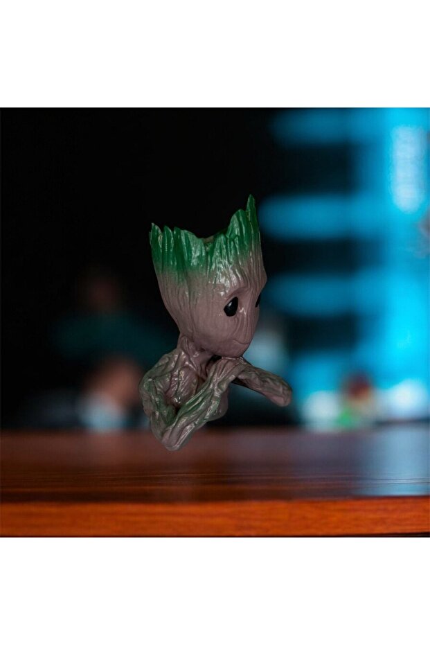 تمثال غروت أزرق بلون الكوبالت – قطعة ديكور ثلاثية الأبعاد مطبوع - 3