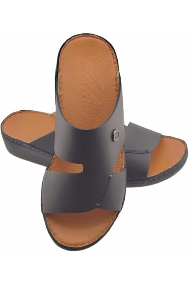 A E T Slippers For Men | Flip Flops for Men | Arabic Genuine Cow Softy Leather | Slipper with Buckle