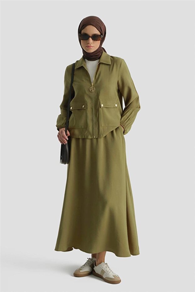 Basic Jacket Suit Oil Green - 1