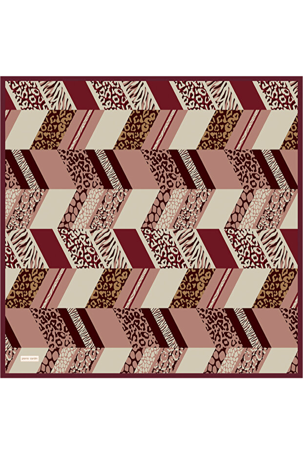 Pink 90X90 Silk Crepe Satin Scarf