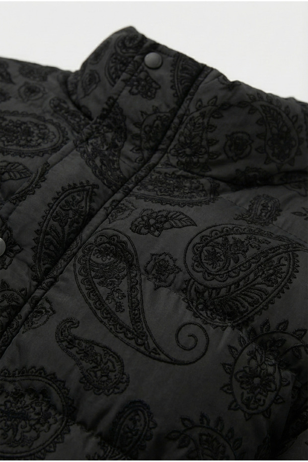 رجال، ياقة مرتفعة متوسطة الطول، شتوي، نمط فلوك، معطف منفوخ 2515 - 5