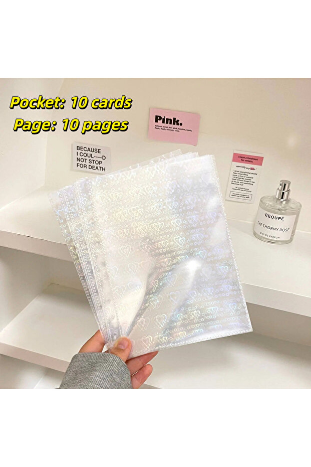 1 grids 10PCS 1/2/4 Grids Photo Album A5 Inner Page Photocard Binder Photo Sleeve 6 Ring Refill Inne