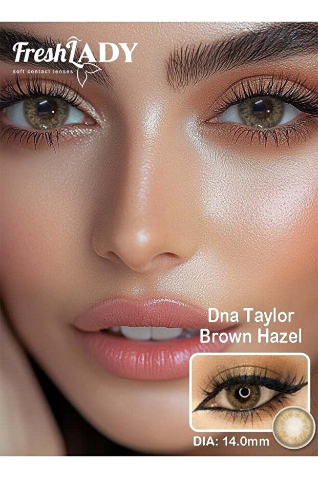Freshlady Colored Contact Lenses Dna Taylor Brown Hazel