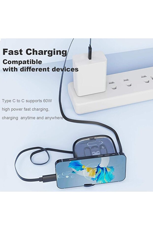 طقم محول كابل شحن متعدد الأنواع 3 في 1 - 5