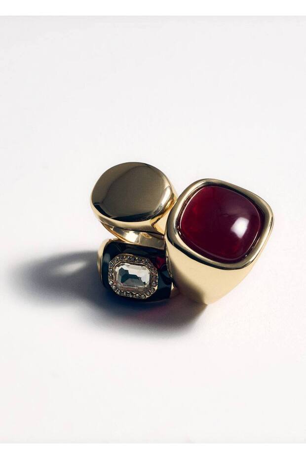 3'lü karma yüzük seti - 3