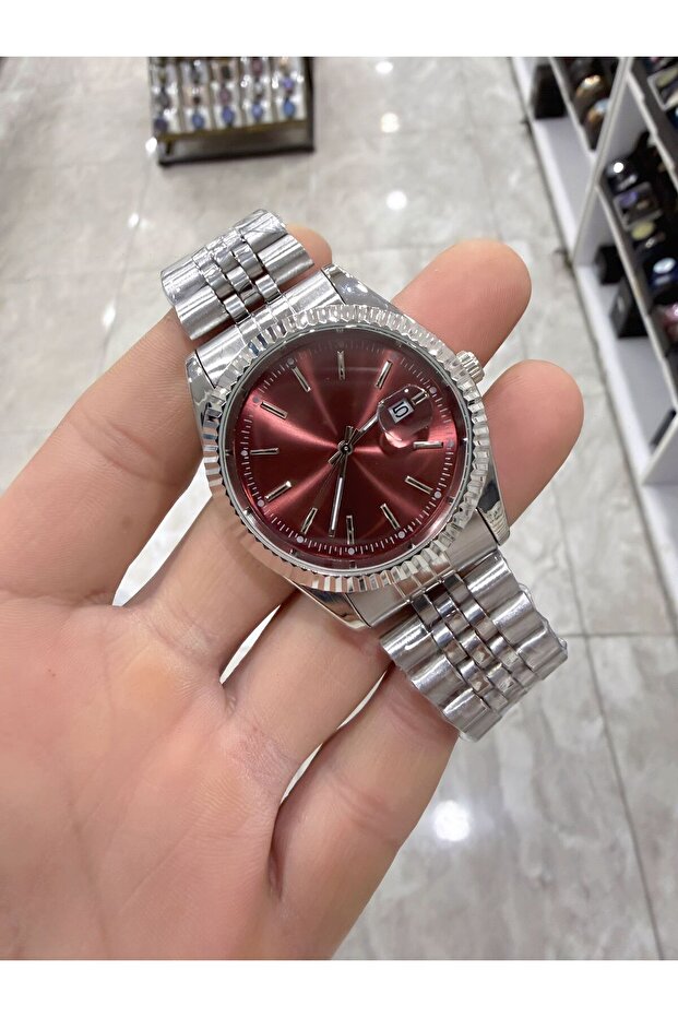 Retro Kordon Takvimli Kol Saati - 1