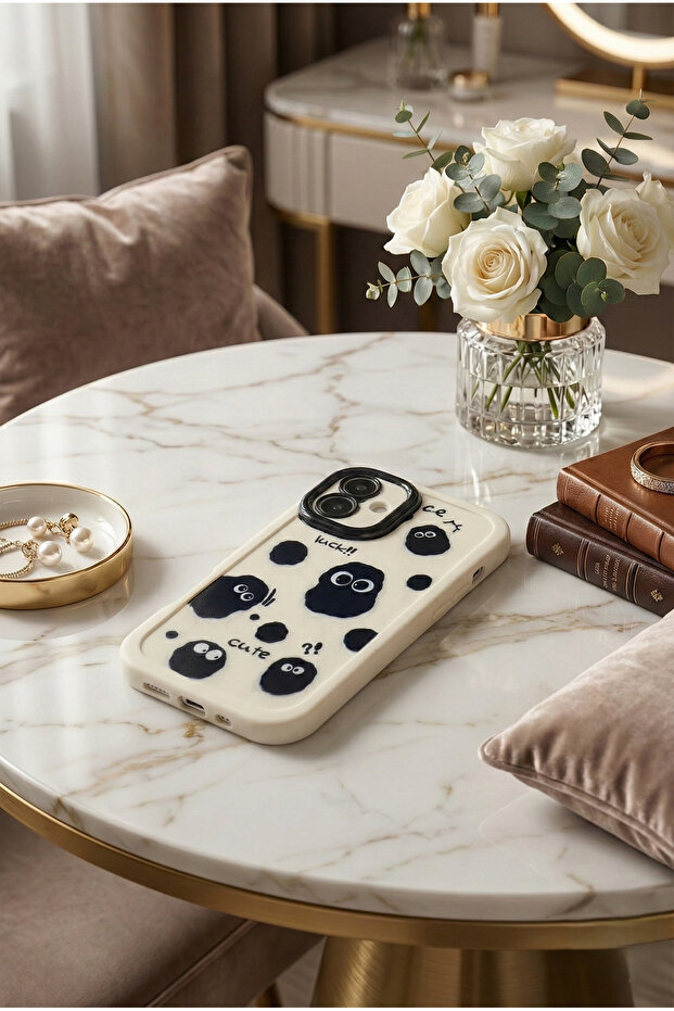 iPhone 16 Plus Compatible 3D Character Cat Pattern Shockproof Case with Camera Protection Frame - 4