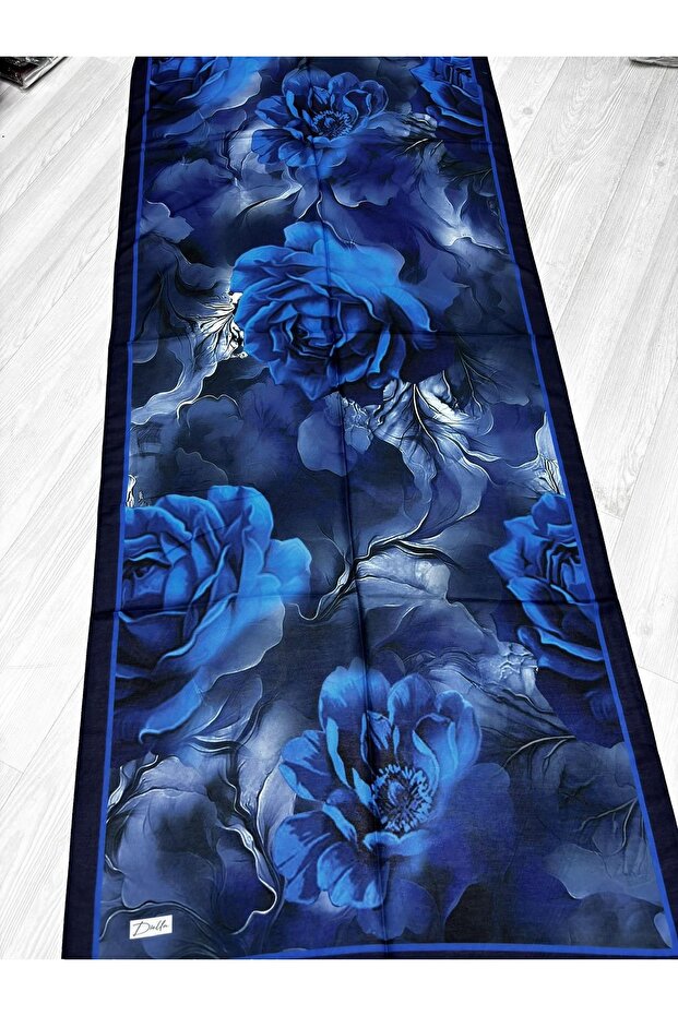 شال قطني بنقشة الورد - 2