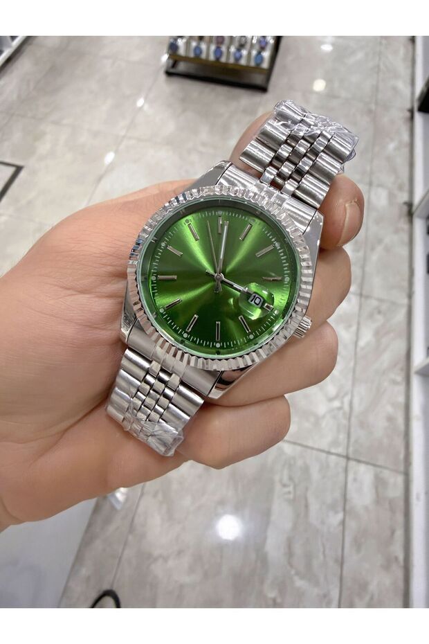 Retro Kordon Takvimli Kol Saati - 2