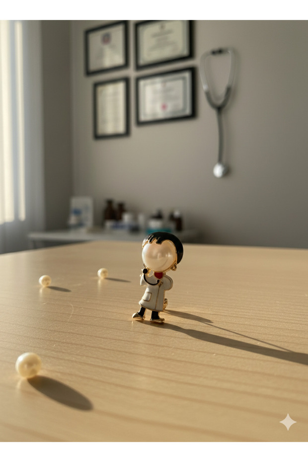 Doktor Figürlü Broş - 1