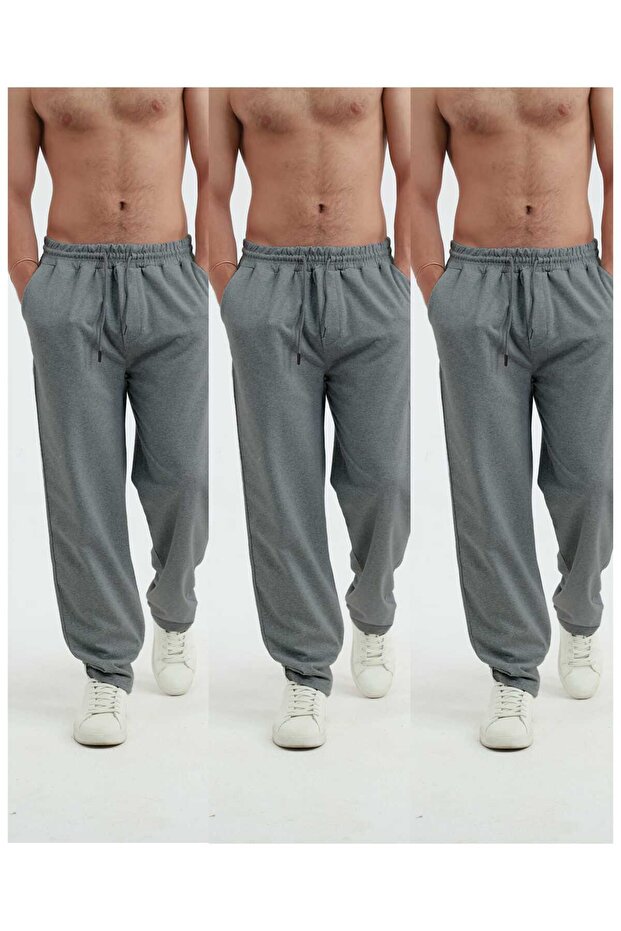 3 Pieces Unisex Regular Smoked Smoked Smoked Pipe Leg Sweatpants