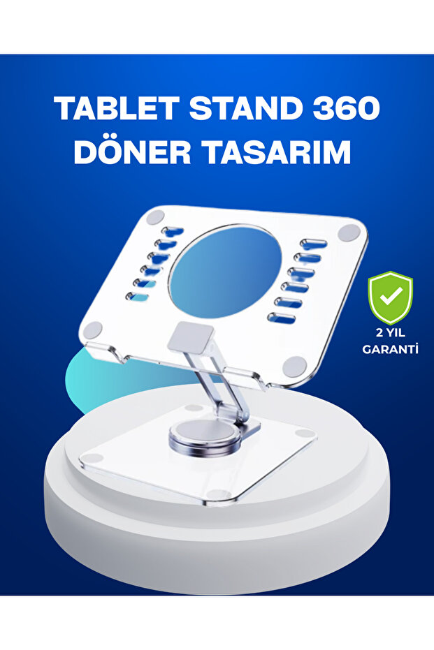 حامل تابلت قابل للطي من LVSQVR قابل للتعديل وغير قابل للانزلاق (225719) تصميم شفاف