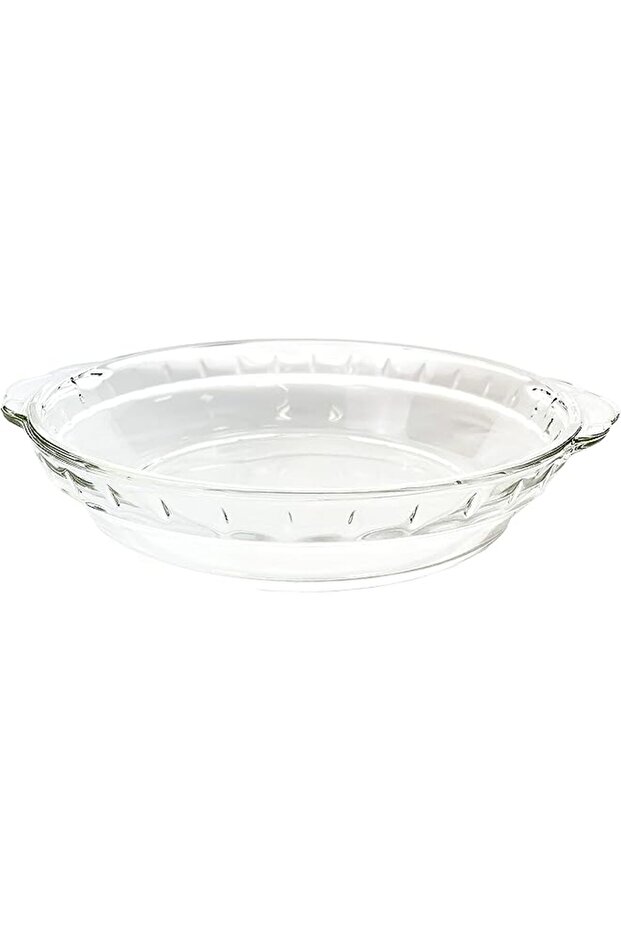 Round Glass Pie Dish 23.5 cm, Clear