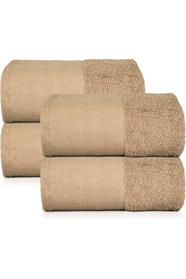 Brown Hand Towel with Border