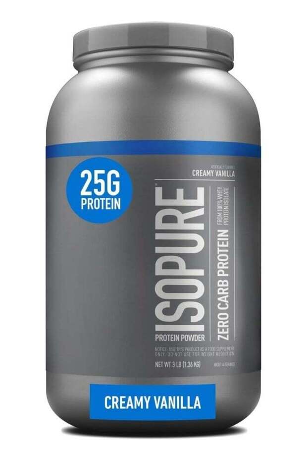 Zero Carb Whey Protein Isolate Powder with Vitamin C & Zinc for Immune Support, 25g Protein,