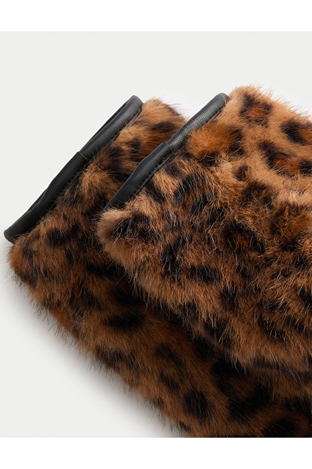 Leopar Desenli Eldiven - 2