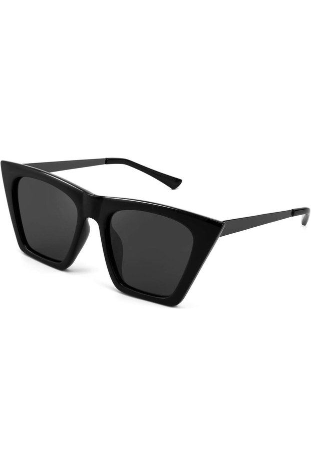 Vintage Polarized Square Cat Eye Sunglasses Women Trendy Fashion