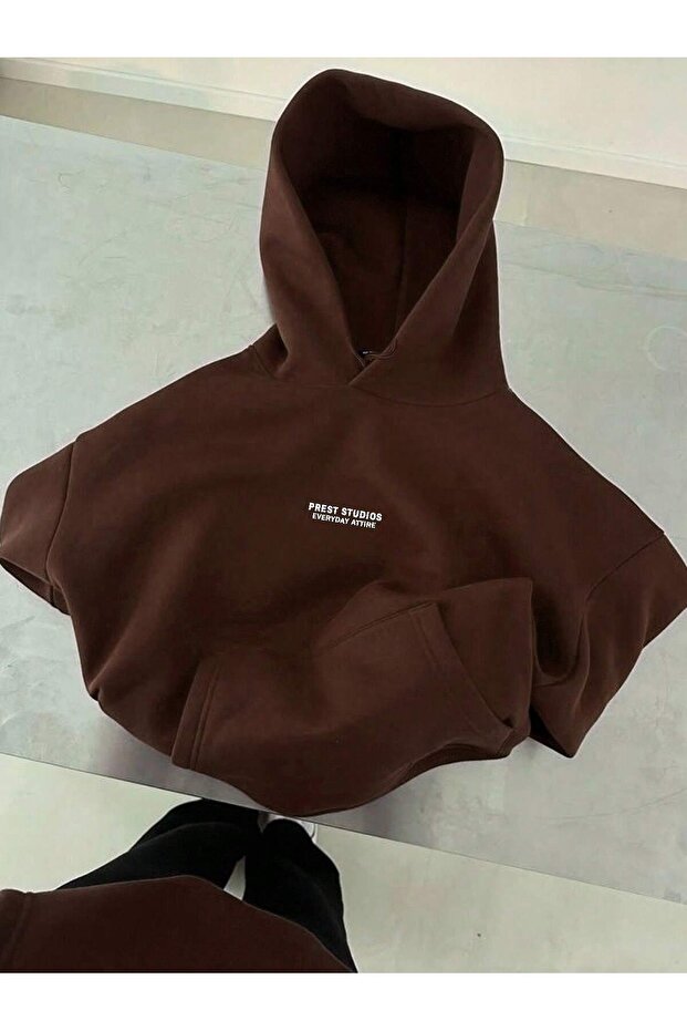 Prest Written Hooded Oversized Sweatshirt