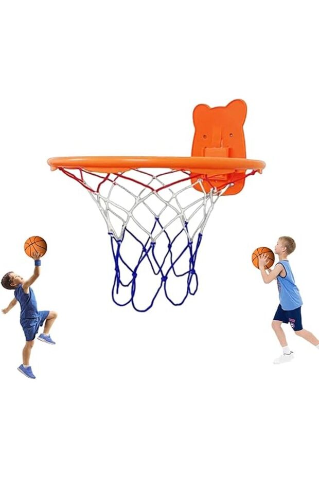 Foldable Basketball Loop, Self Adhesive Basketball Loop for Kids, Portable,Quickly Height Adjustable