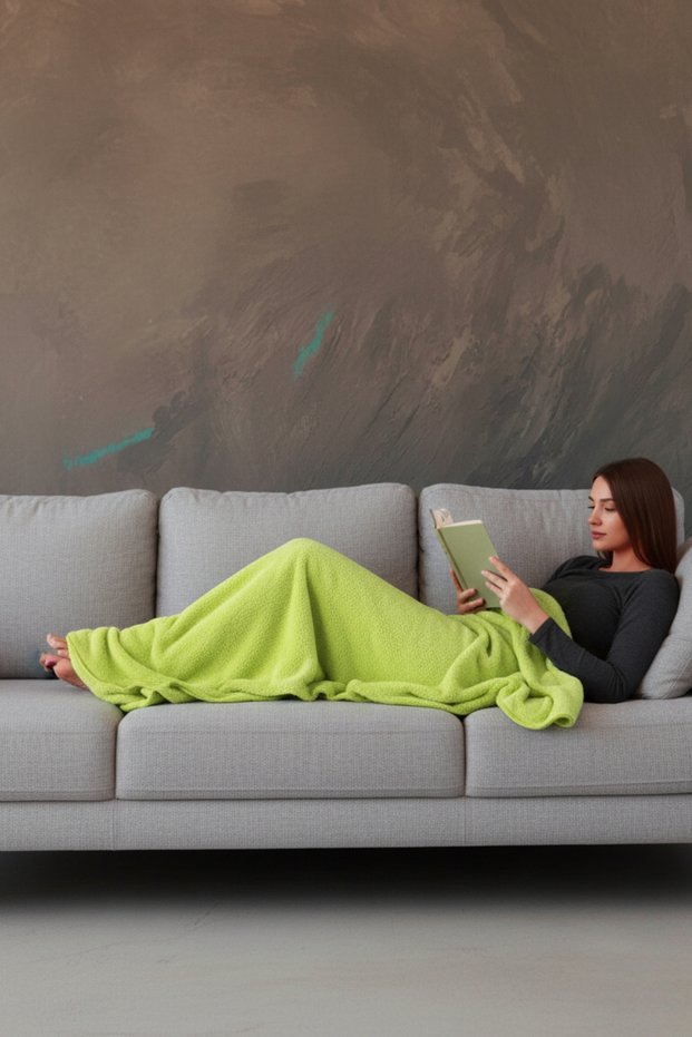 Deluxe Wellsoft Tv Children's Blanket - 4 Seasons Plush Fleece Baby Blanket | F. Green 100X150 cm