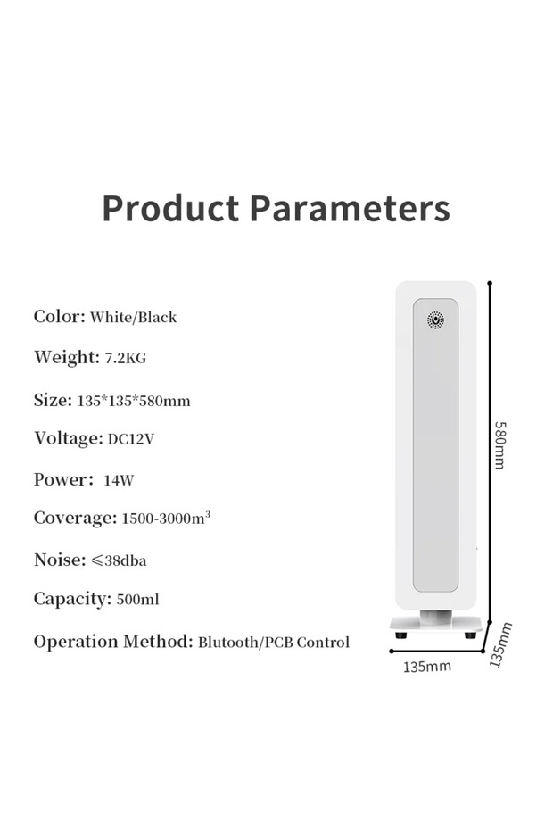 NMT-201 Bluetooth Smart Diffuser Covers 3000m³ - 7