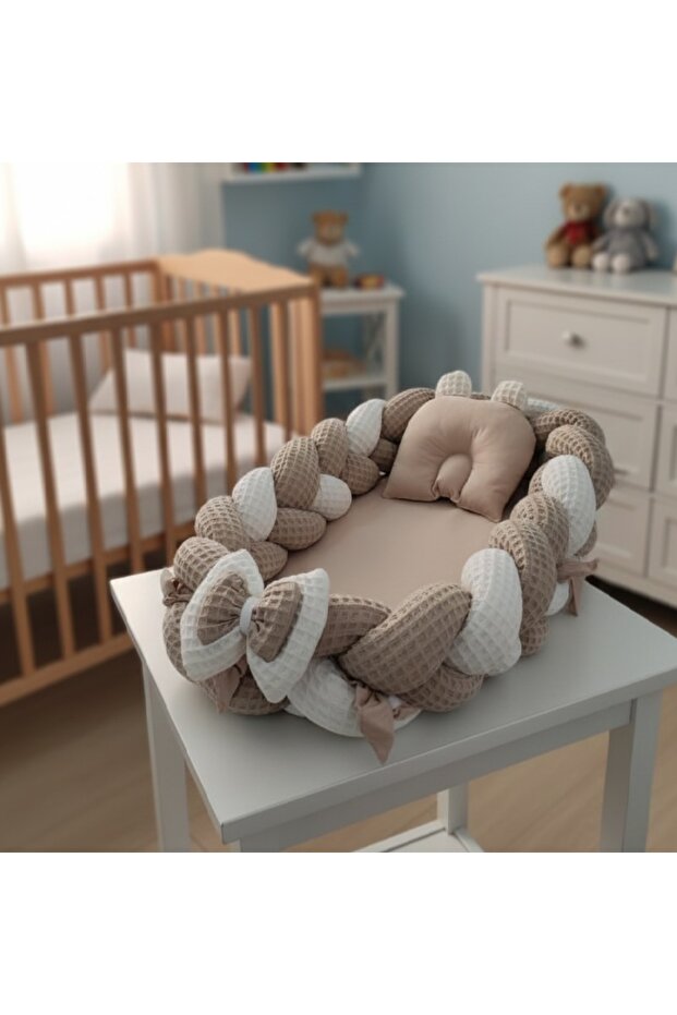 نموذج محبوك متعدد الوظائف Babynest - قماش بيكيه