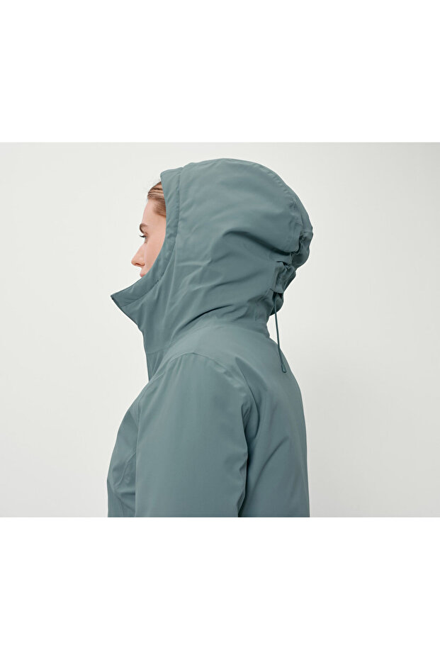 Kadın Termal Manto, Yeşil - 3