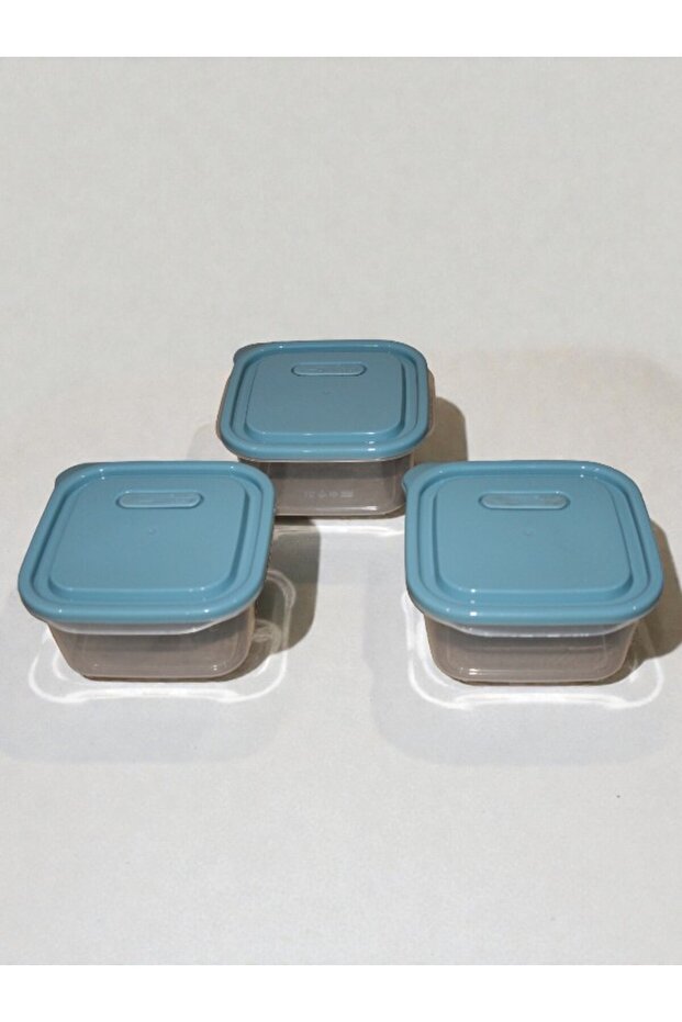 3-Piece Plastic Food Storage Container Set with Lids