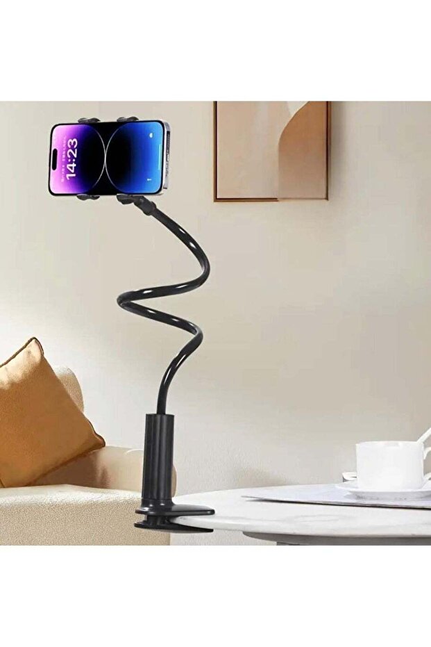 Mobile Phone Stand for Lazy Individuals Black