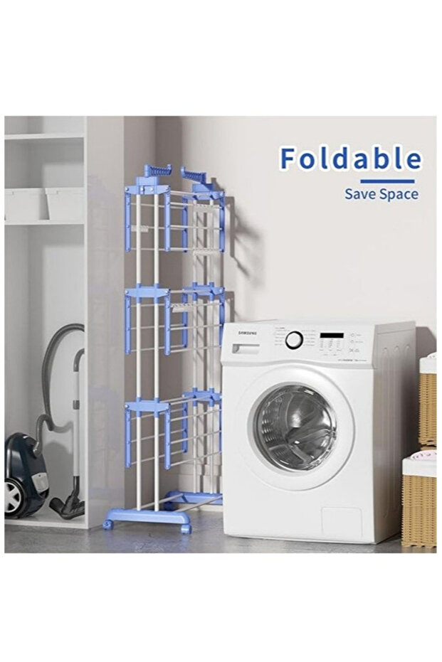 رف تجفيف ملابس متعدد الطبقات - 2