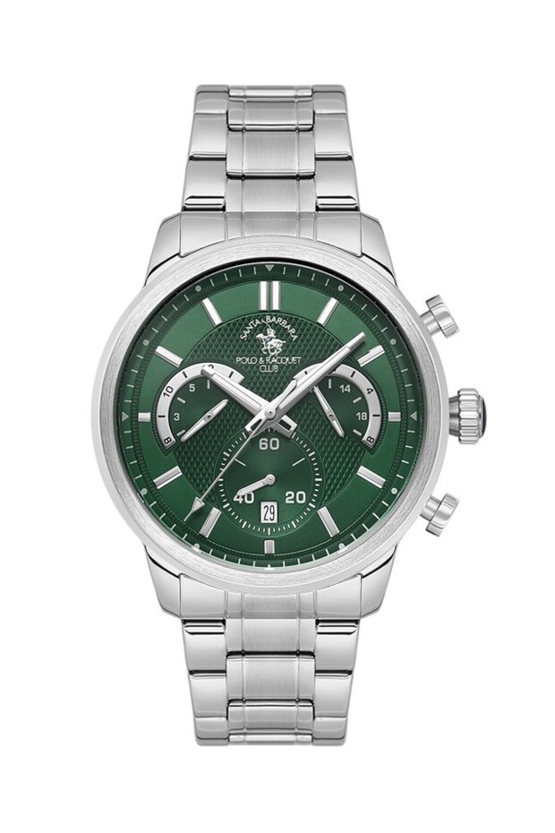 Santa Barbara Polo Club Sb.4.10050-4 Green Dial Steel Men's Watch