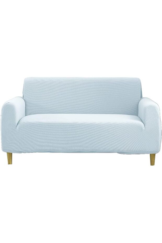 Thick Couch Covers Sectional Sofa Stretch Slipcover,Furniture Protector (145 x 185 cm, Sky Blue)
