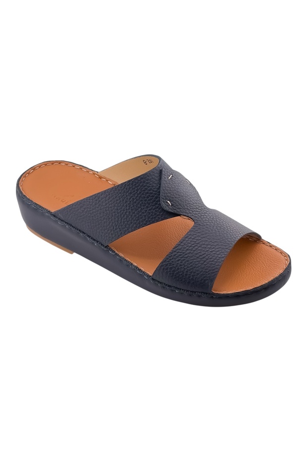 A E T Arabic Sandals For Men | Outdoor Mens Slippers | Open Toe | Full Genuine Milled Leather