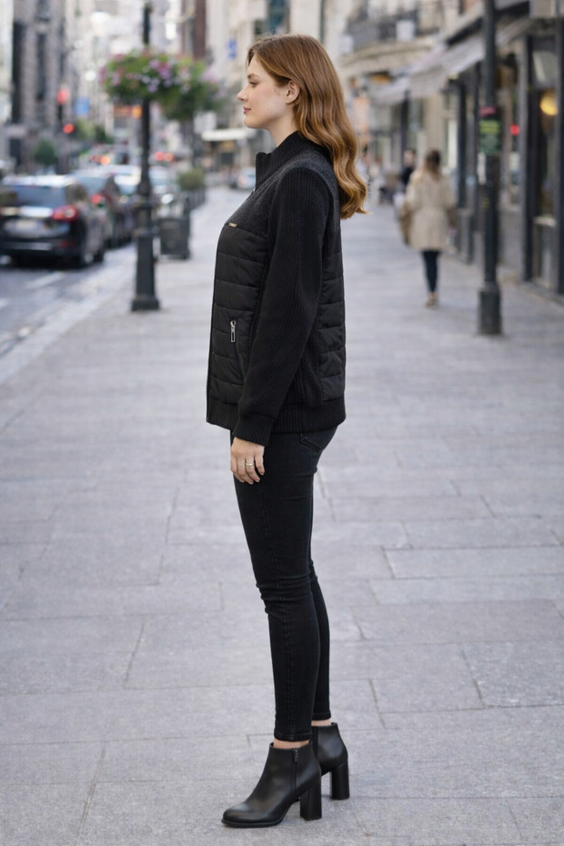 Kolu Ribanalı Mont - 2