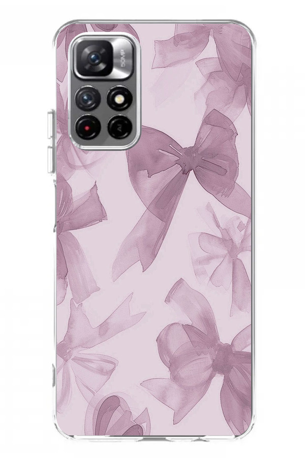 حافظة سيليكون متوافقة مع Redmi 10 باللون البنفسجي مطبوع - 1