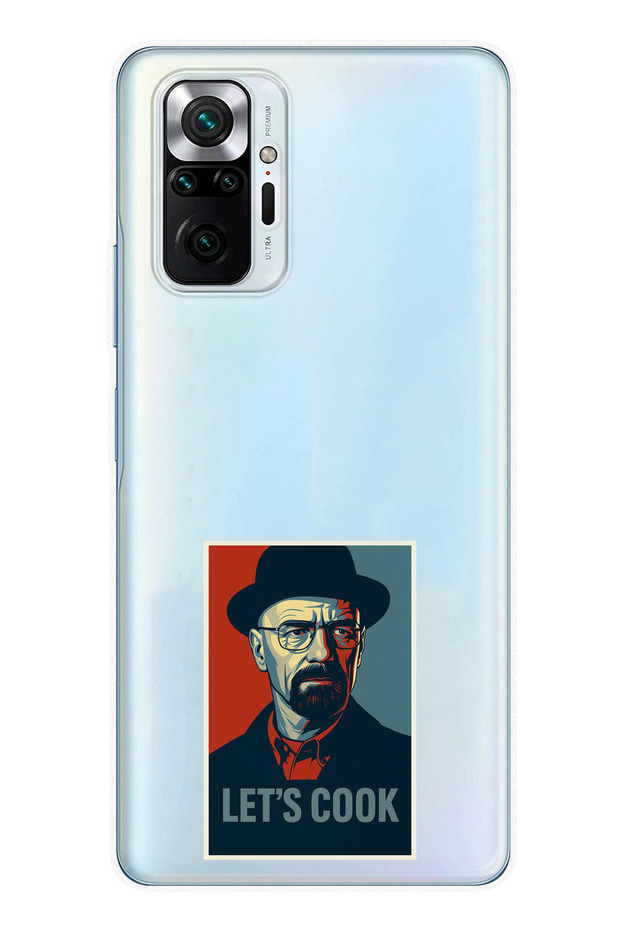 Redmi Note 10 Pro Compatible Lets Cook Banner Printed Silicone Case - 1