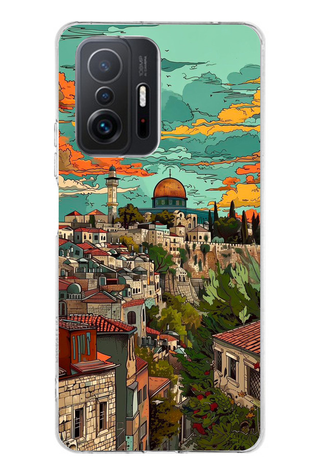 Xiaomi Mi 11T-11T Pro Compatible Free Palestine and Dome of the Rock Printed Silicone Case