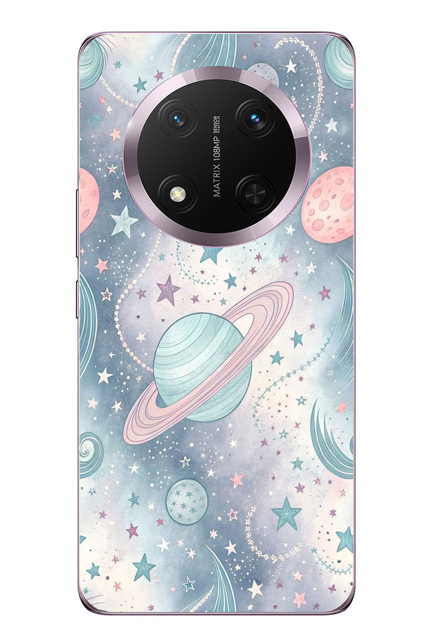 حافظة سيليكون ناعمة ملونة متوافقة مع هاتف Honor Magic 7 Lite مطبوع - 1