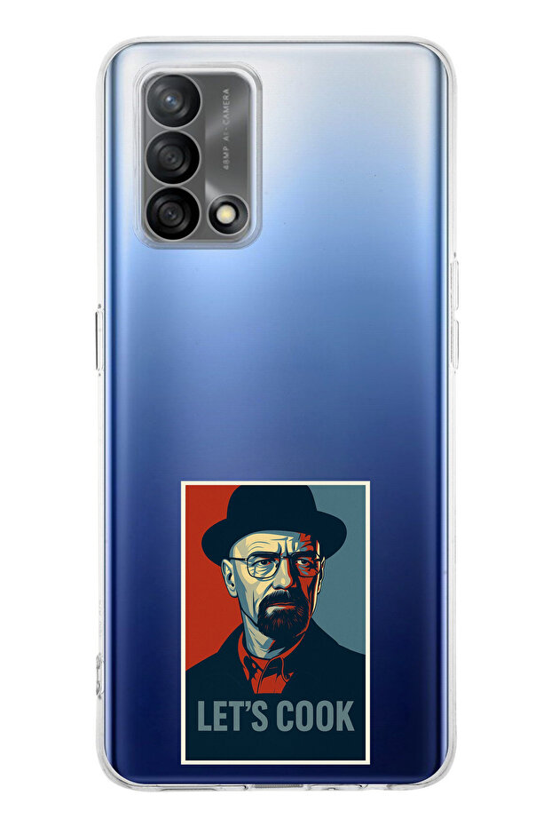 حافظة سيليكون متوافقة مع هاتف OPPO A74 Lets Cook Banner مطبوع - 1