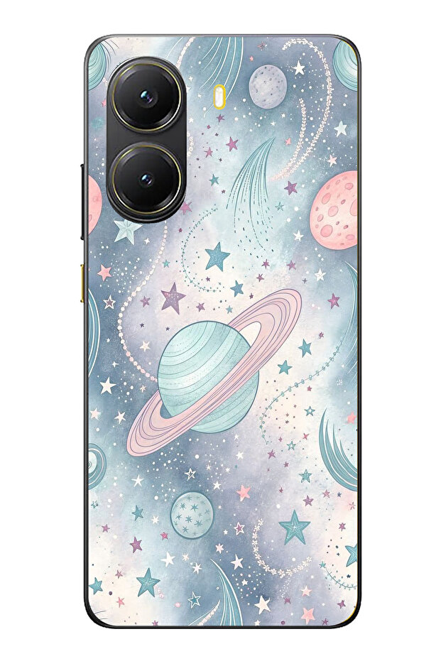 حافظة سيليكون ناعمة ملونة متوافقة مع POCO X7 PRO مطبوع - 1