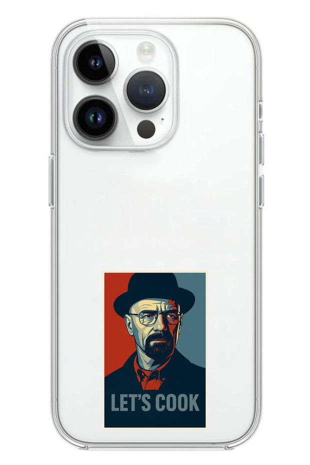 حافظة سيليكون متوافقة مع هاتف iPhone 14 PRO Lets Cook Banner مطبوع - 1