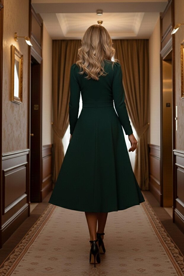 Midi Davet Elbisesi - 5