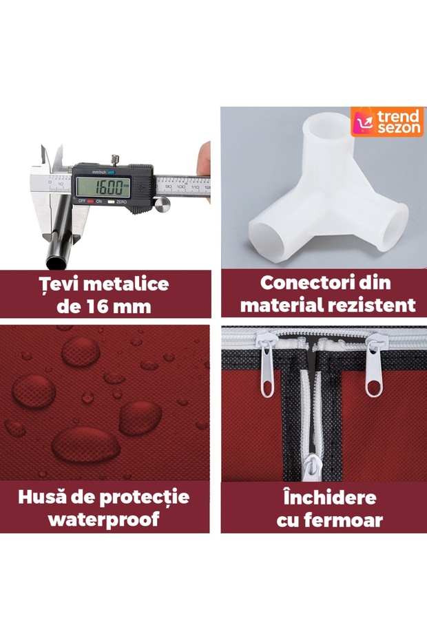 Dulap textil roșu - 3