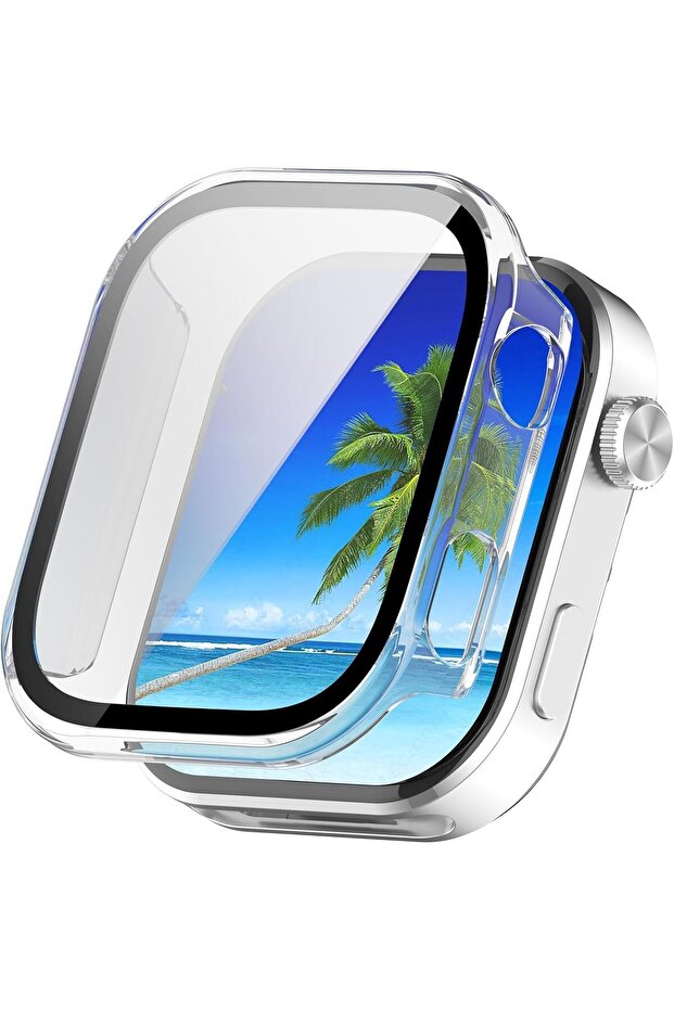 حافظة حماية متوافقة مع ساعة Xiaomi Redmi Watch 6 وحافظة Redmi 6 الصلبة المصنوعة من البولي كربونات وواقي الشاشة